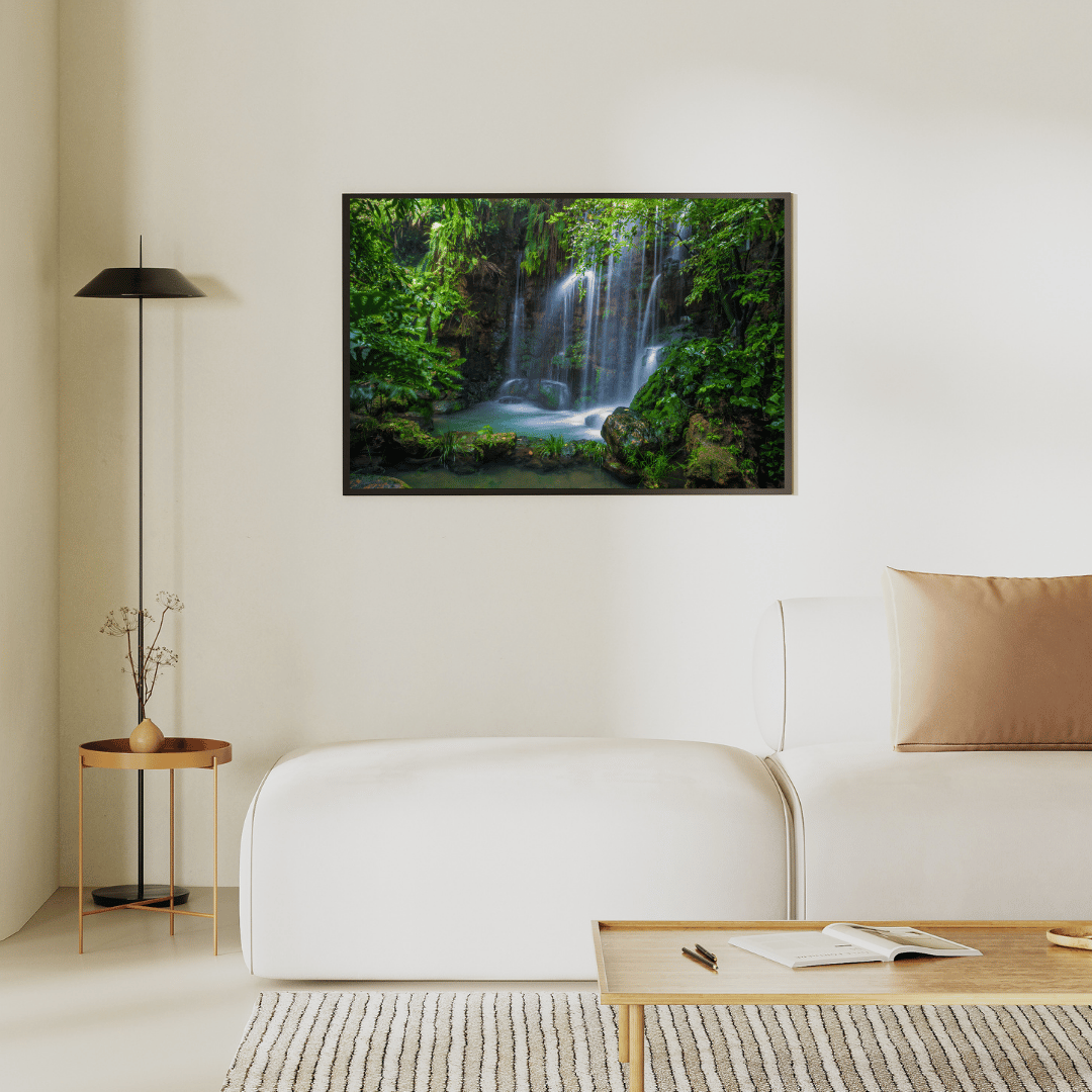 Mystic Falls Retreat: Hidden Jungle Waterfall Acrylic Print