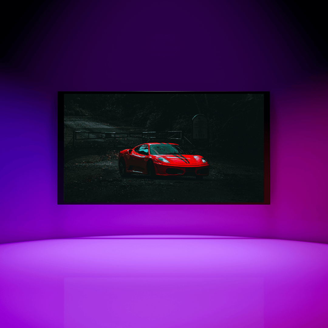 Crimson Phantom: Ferrari in the Shadows Acrylic Print