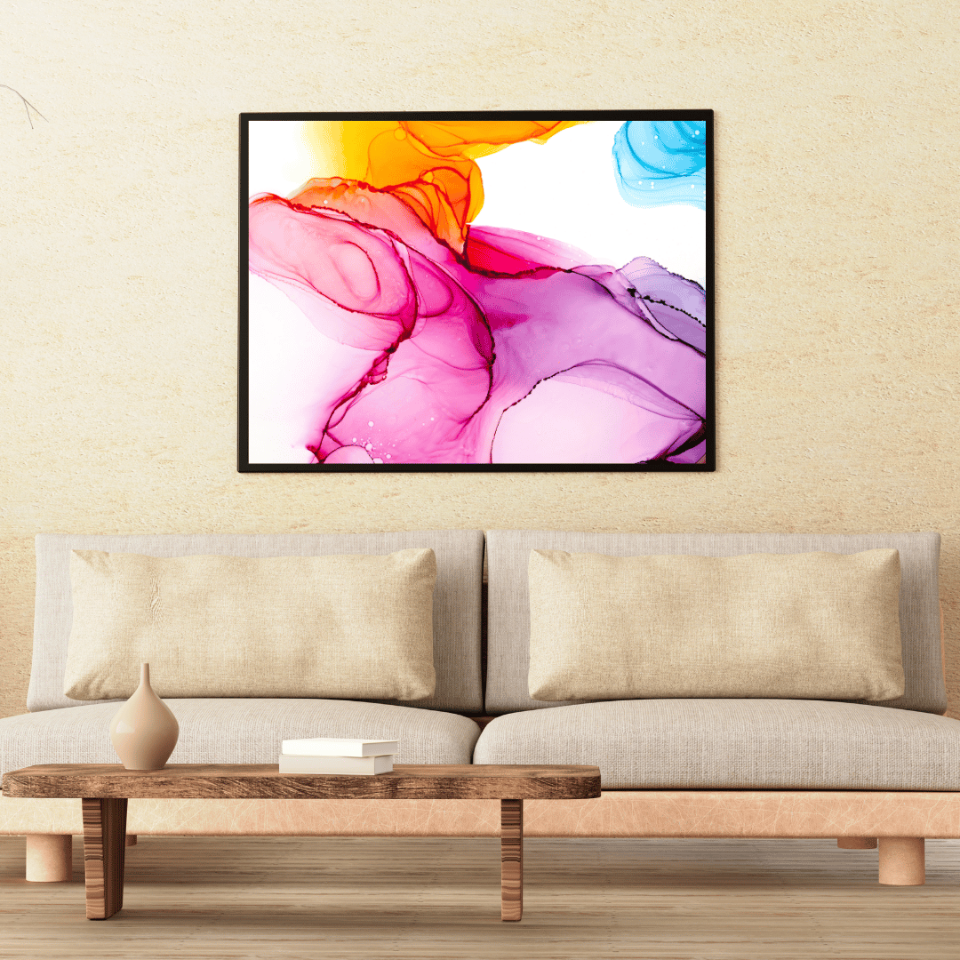 Harmony Burst Abstract Art HD Acrylic Photo Print