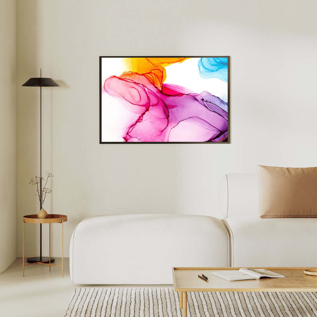 Harmony Burst Abstract Art HD Acrylic Photo Print
