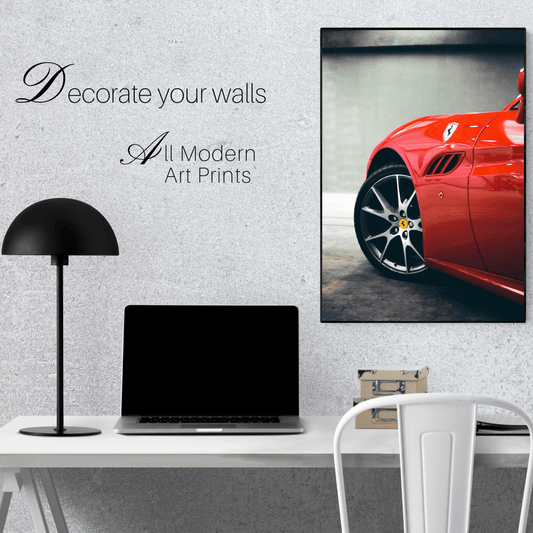 Scarlet Precision: Ferrari Power Curve Acrylic Print