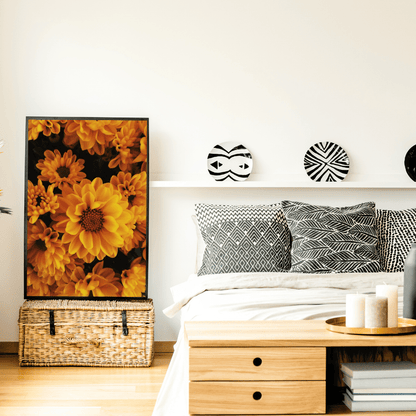 Golden Marigold Radiance HD Acrylic Photo Print
