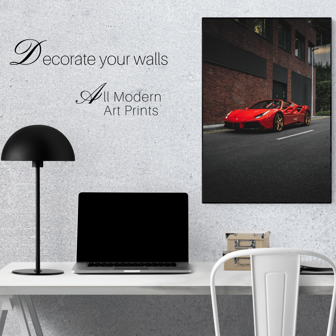 Urban Pulse: Ferrari Elegance in Motion Acrylic Print