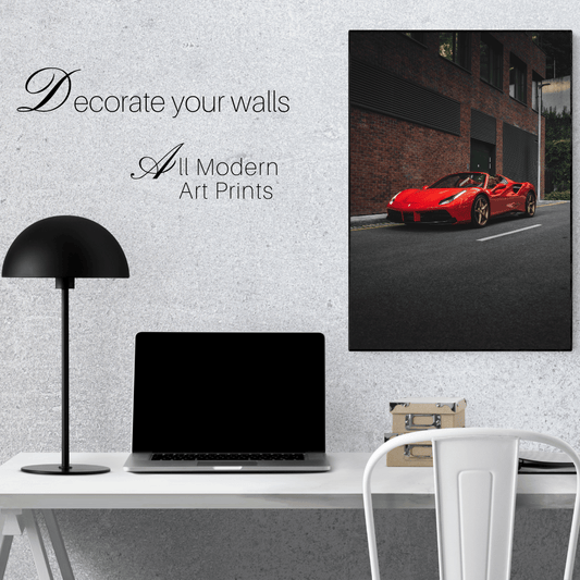 Urban Pulse: Ferrari Elegance in Motion Acrylic Print