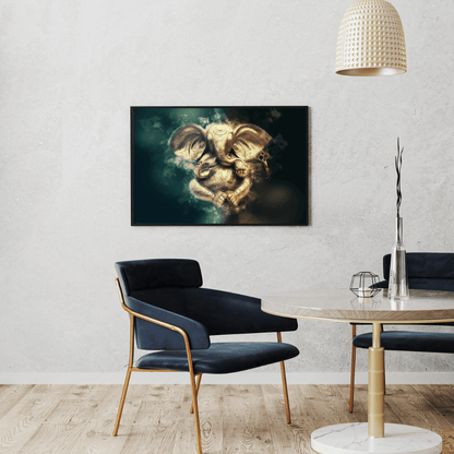 Golden Ganesha: Gatekeeper of Fortune HD Acrylic Photo Print