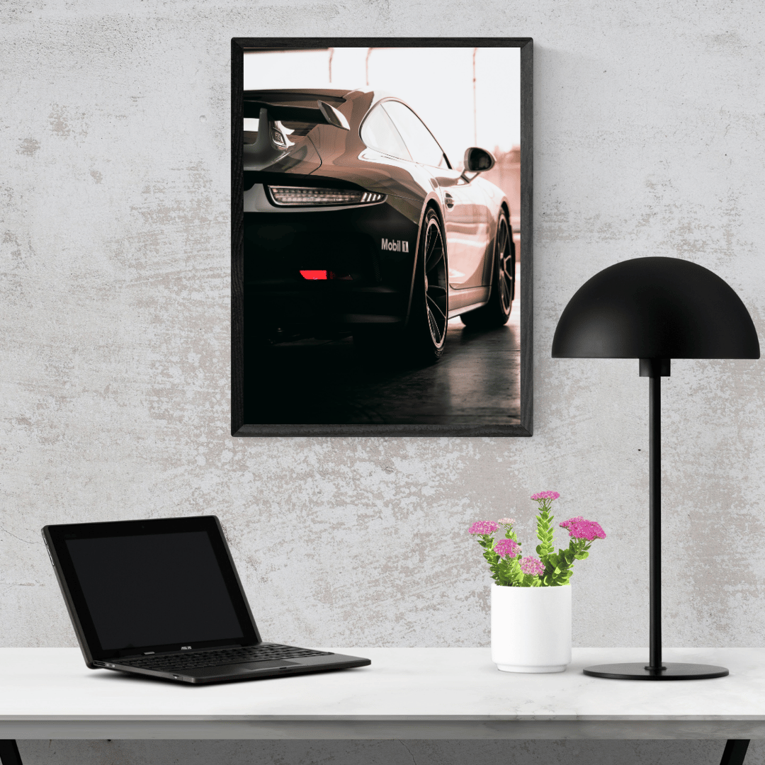 Track Whisper: Porsche in the Shadows Acrylic Print