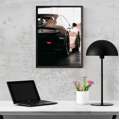 Track Whisper: Porsche in the Shadows Acrylic Print