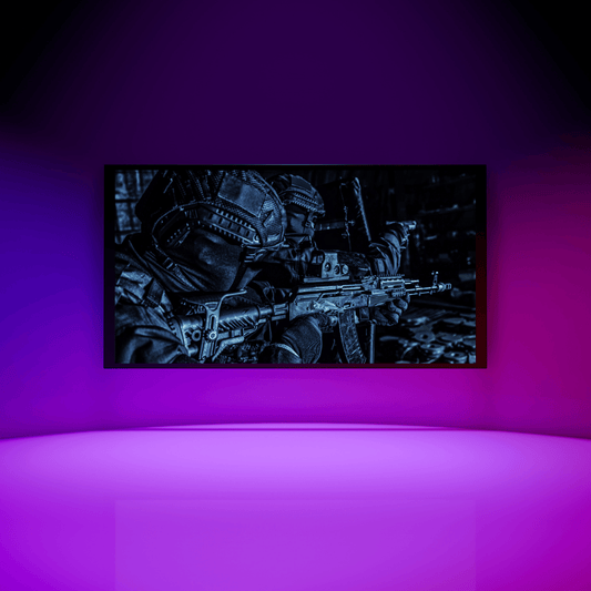 Night Strike: Tactical Unit in Shadows Acrylic Print