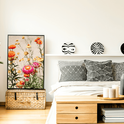 Strawflower Garden Glow HD Acrylic Photo Print