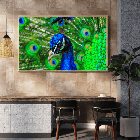 Royal Gaze: Peacock Majesty HD Acrylic Photo Print