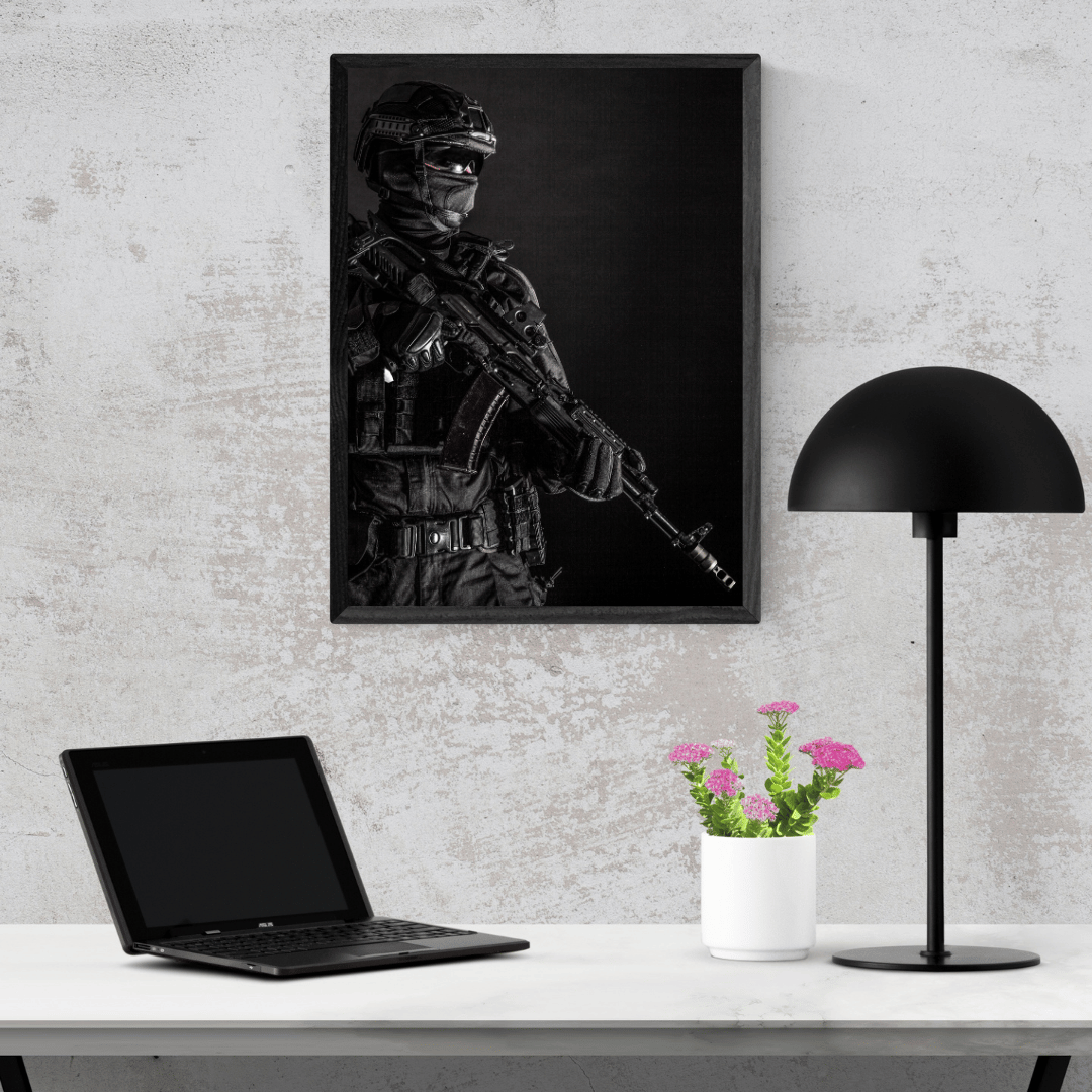 Shadow Operative: Tactical Precision Acrylic Print