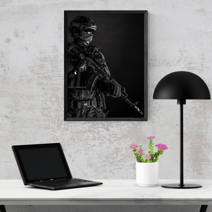 Shadow Operative: Tactical Precision Acrylic Print