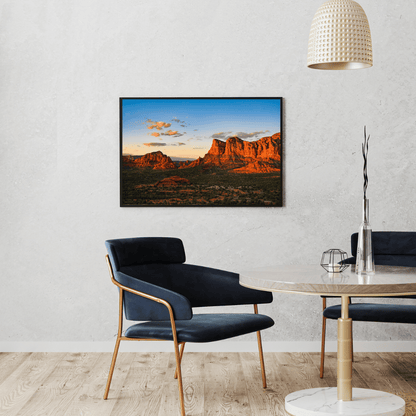 Desert Majesty: Sedona Red Rocks at Sunset Acrylic Print