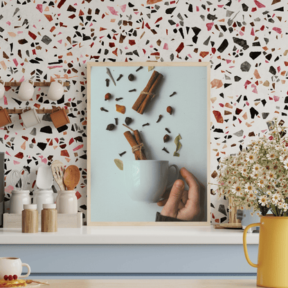 Spice Whispers: Cozy Cinnamon Brew Art Print