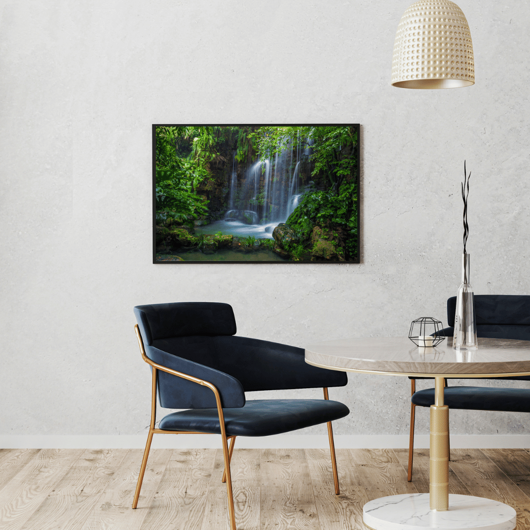 Mystic Falls Retreat: Hidden Jungle Waterfall Acrylic Print