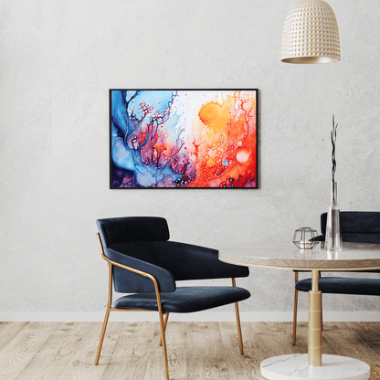 Solar Bloom Abstract Art HD Acrylic Photo Print