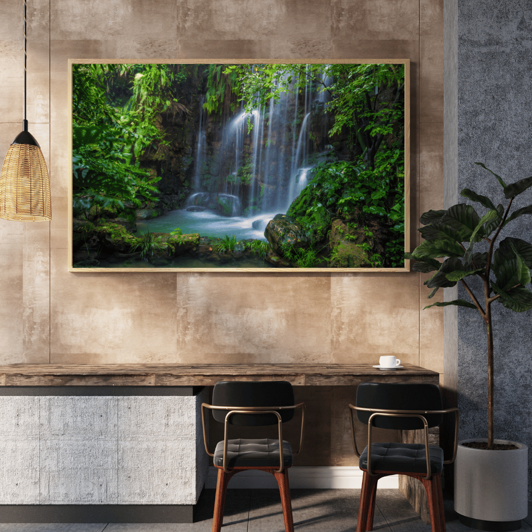 Mystic Falls Retreat: Hidden Jungle Waterfall Acrylic Print