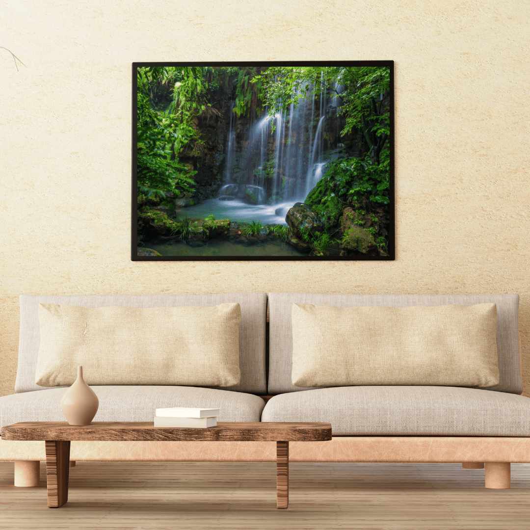 Mystic Falls Retreat: Hidden Jungle Waterfall Acrylic Print
