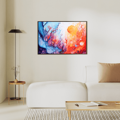 Solar Bloom Abstract Art HD Acrylic Photo Print