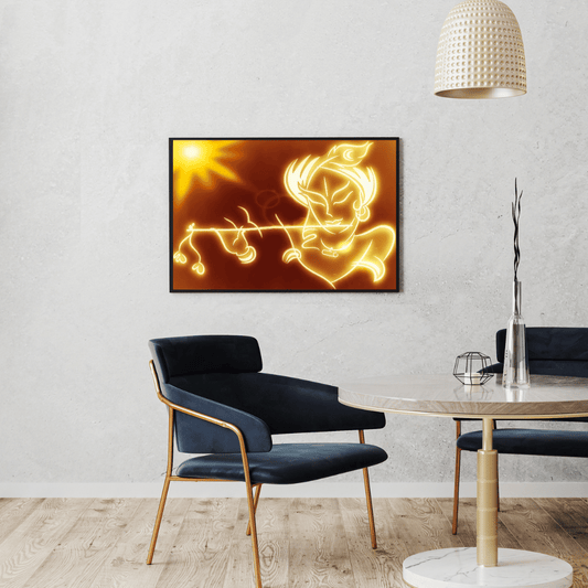 Lord Krishna Flute of Grace HD Acrylic Photo Print