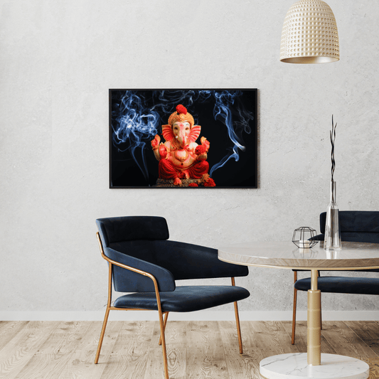 Sacred Smoke & Blessings of Lord Ganesha HD Acrylic Photo Print