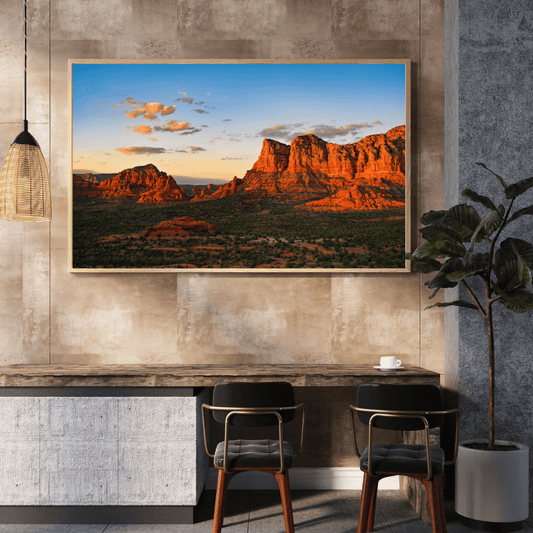 Desert Majesty: Sedona Red Rocks at Sunset Acrylic Print