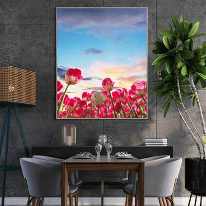 Tulip Skies at Sunset HD Acrylic Photo Print