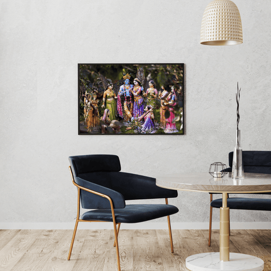 Lord Krishna’s Raas: The Joyful Union HD Acrylic Photo Print