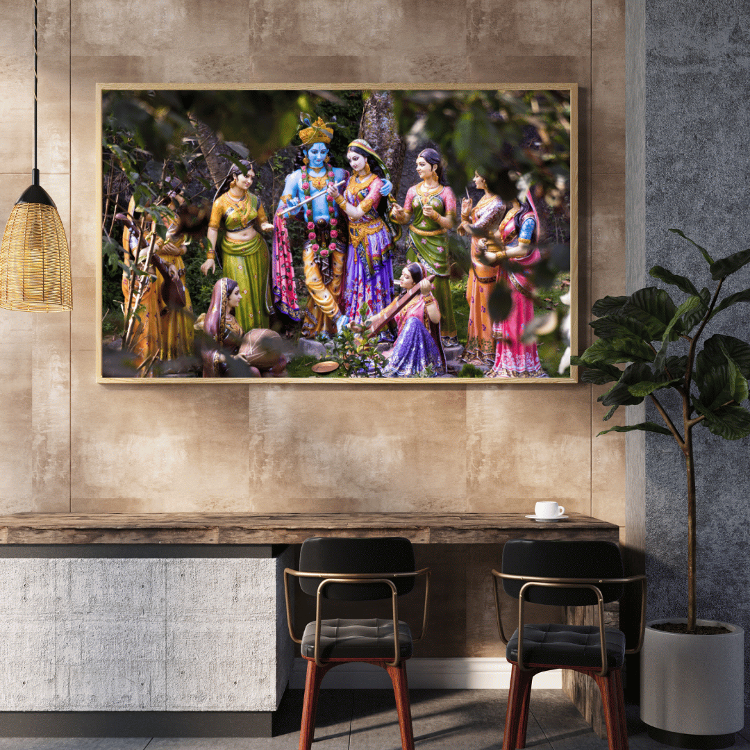 Lord Krishna’s Raas: The Joyful Union HD Acrylic Photo Print