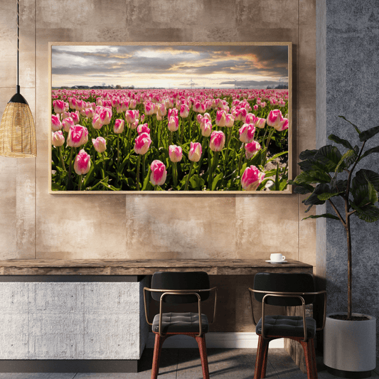 Endless Spring: Tulip Symphony HD Acrylic Photo Print