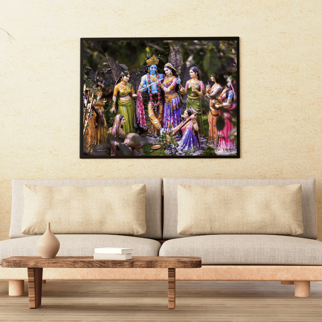 Lord Krishna’s Raas: The Joyful Union HD Acrylic Photo Print