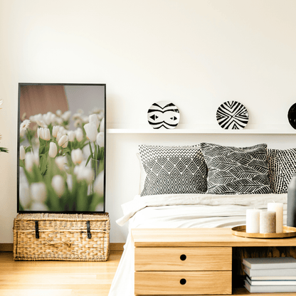 Whispers of White Tulips HD Acrylic Photo Print