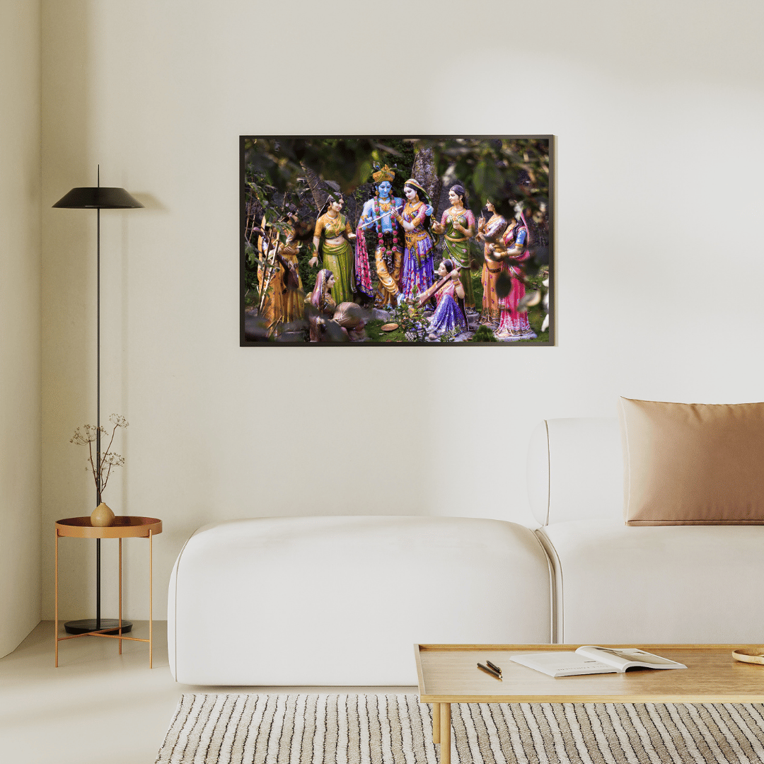 Lord Krishna’s Raas: The Joyful Union HD Acrylic Photo Print