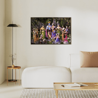 Lord Krishna’s Raas: The Joyful Union HD Acrylic Photo Print