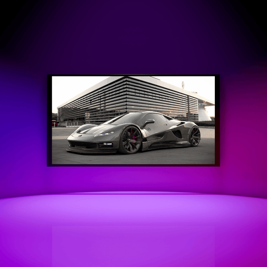 Futurion Edge: Carbon Beast in the City Acrylic Print