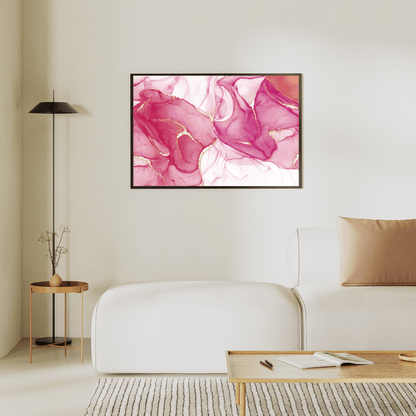 Rosé Veins Abstract Art HD Acrylic Photo Print