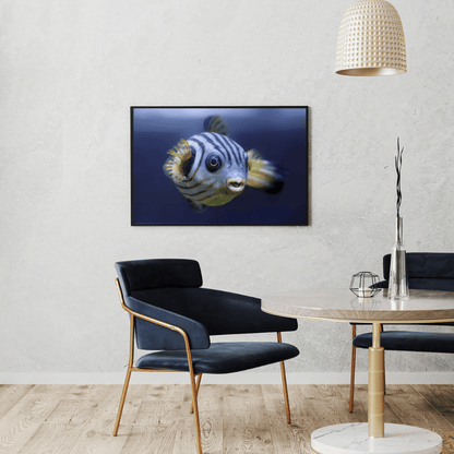 Zebra Charm: Playful Striped Fish HD Acrylic Photo Print