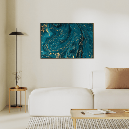 Midnight Marble Abstract Art HD Acrylic Photo Print