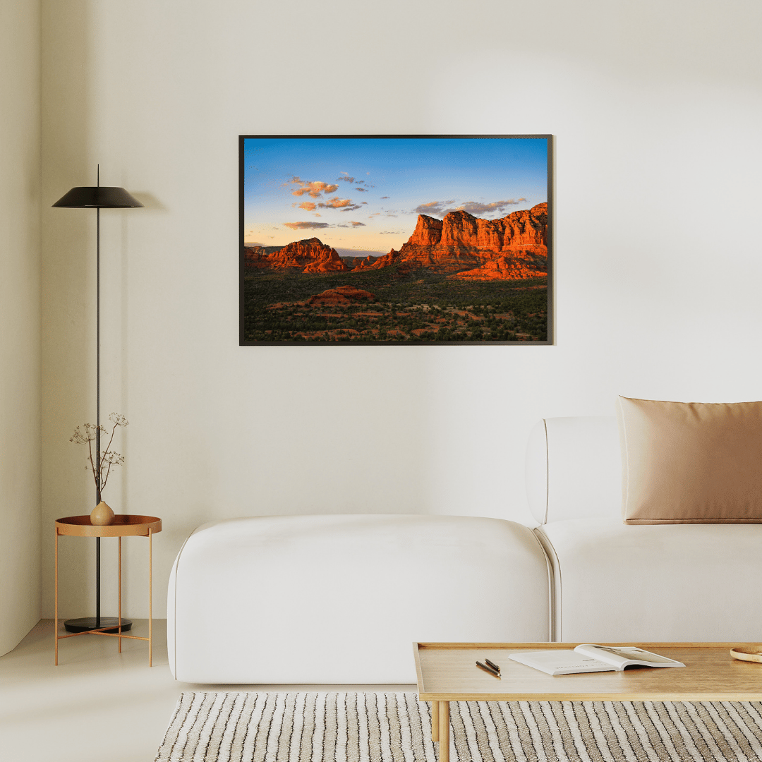 Desert Majesty: Sedona Red Rocks at Sunset Acrylic Print