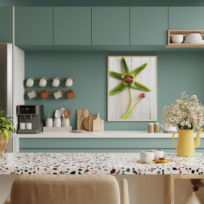 Pepper Bloom: Fresh Veggie Art Flower Print