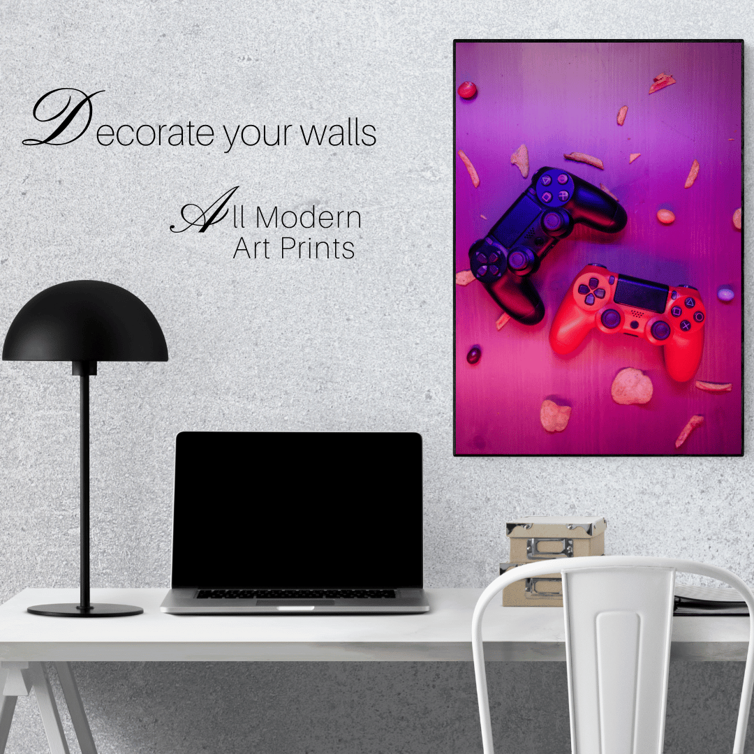 Snack Break Showdown: Dual Gaming Vibes Acrylic Print