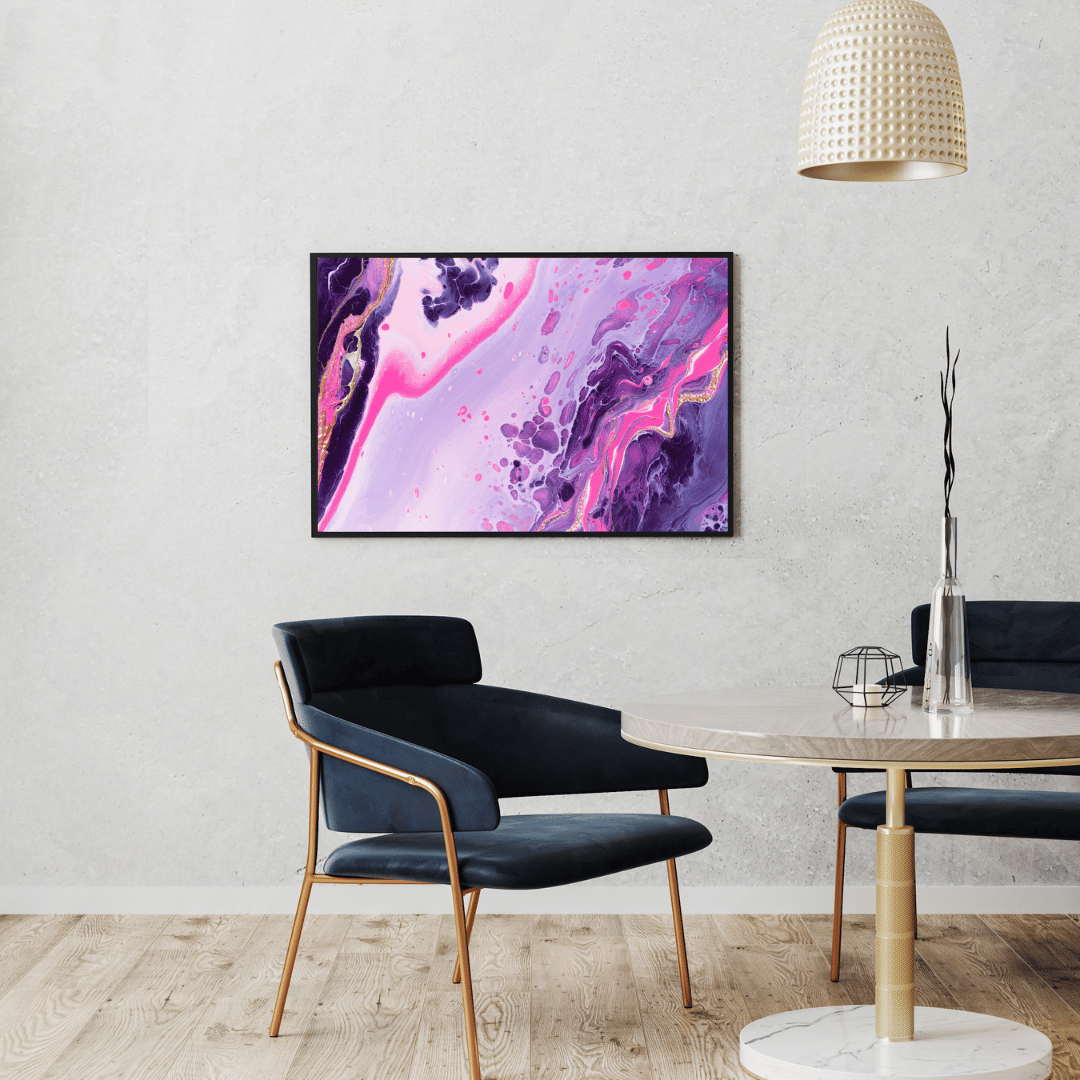 Velvet Bloom Abstract Art HD Acrylic Photo Print
