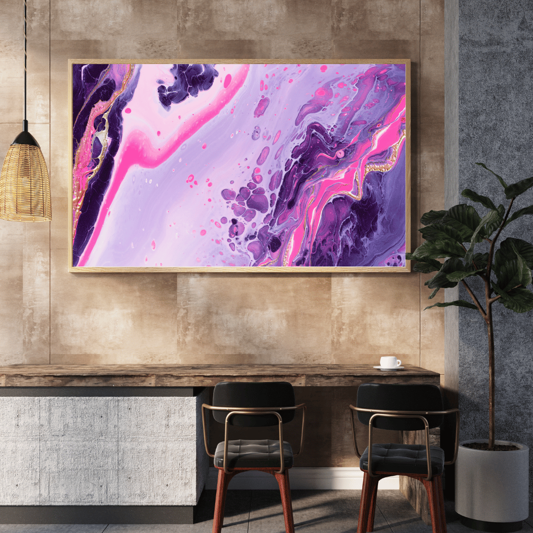Velvet Bloom Abstract Art HD Acrylic Photo Print