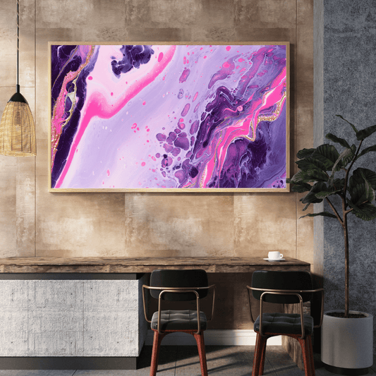 Velvet Bloom Abstract Art HD Acrylic Photo Print