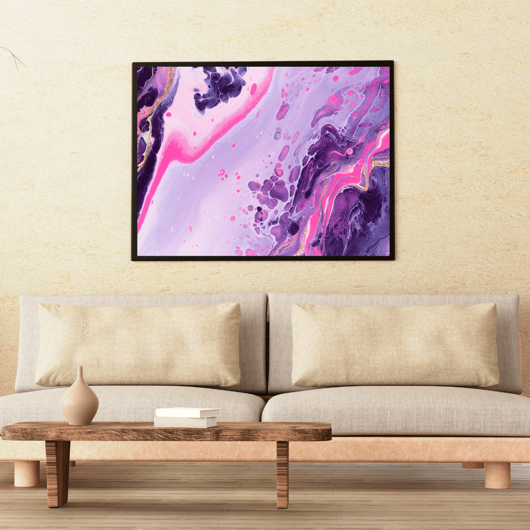 Velvet Bloom Abstract Art HD Acrylic Photo Print