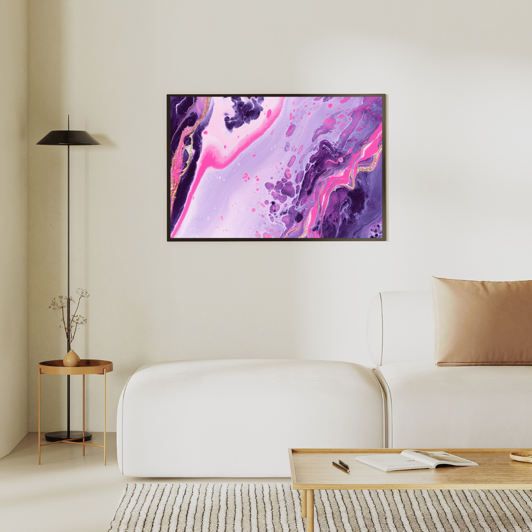 Velvet Bloom Abstract Art HD Acrylic Photo Print