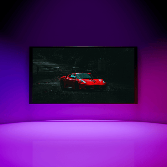 Crimson Phantom: Ferrari in the Shadows Acrylic Print