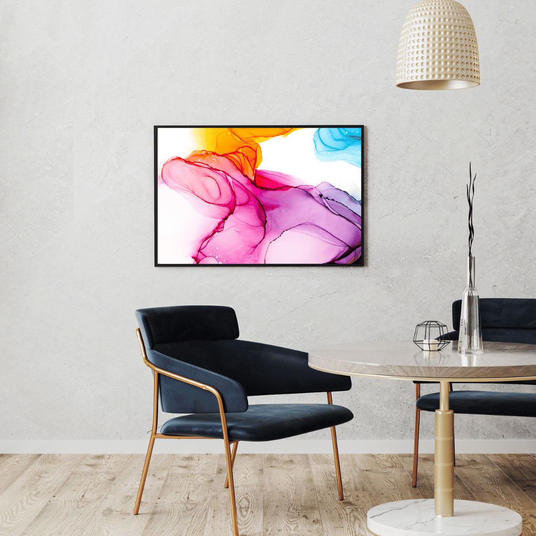 Harmony Burst Abstract Art HD Acrylic Photo Print