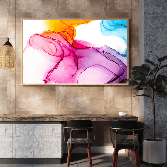 Harmony Burst Abstract Art HD Acrylic Photo Print
