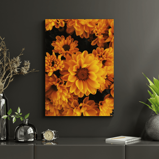 Golden Marigold Radiance HD Acrylic Photo Print